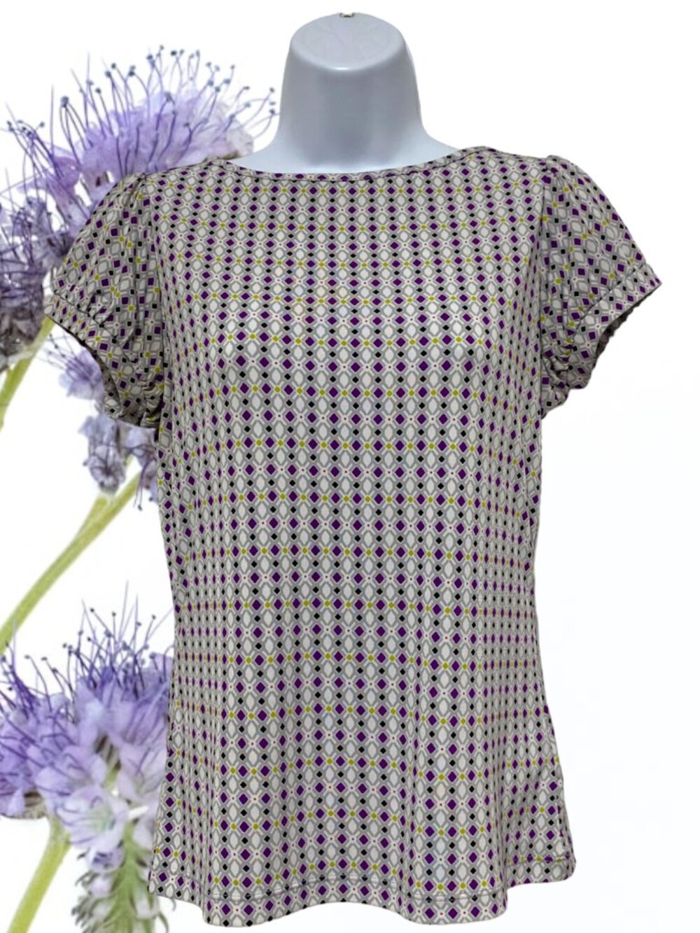 Worthington-Women's Petite Small Pullover Top Short Sleeve Light Weight